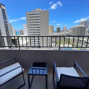  Apartment 1508- Heart Of Waikiki With Kitchen-free Parking-king Bed-corner Unit